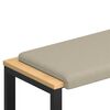 vidaXL Bankkissen Strukturiertes Samt Sand Tiefe 35 cm