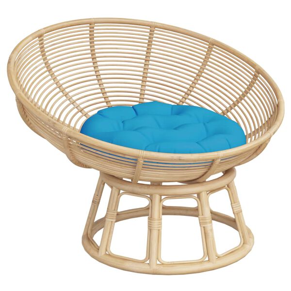 vidaXL Kissen Rund Hellblau &Oslash; 60x11 cm Oxford-Gewebe