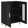 vidaXL Sideboard Schwarz Eichen-Optik 69,5 x 34 x 90 cm Holzwerkstoff