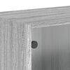 vidaXL Wandschr&auml;nke mit Glast&uuml;ren 2 Stk. Grau Sonoma 68,5x37x35 cm