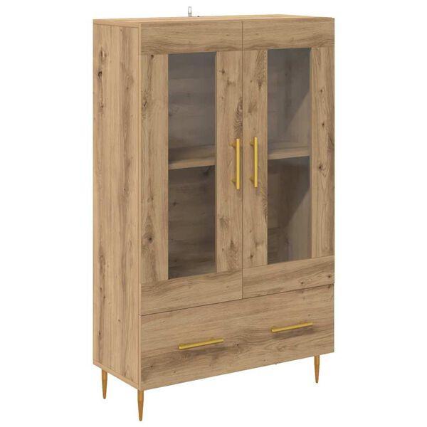 vidaXL Highboard mit Schubladen Artisan-Eiche 69,5 x 31 x 115 cm