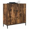 vidaXL Sideboard Ger&auml;ucherte Eiche 79,5 x 33 x 82 cm Holzwerkstoff