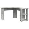 vidaXL Eck-Schreibtisch Beton Grau 140 x 113,5 x 75 cm Holzwerkstoff