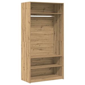 vidaXL Kleiderschrank Artisan-Eiche 100x50x200 cm Holzwerkstoff