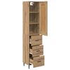 vidaXL Highboard Artisan-Eiche 34,5 x 34 x 180 cm Holzwerkstoff