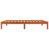 vidaXL Massivholzbett ohne Matratze Wachsbraun 75x190 cm Kiefernholz