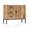 vidaXL Sideboard 88x30x71 cm Massivholz Mango