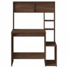 vidaXL Schreibtisch mit Regal Braun Eichen-Optik 100x45x140 cm