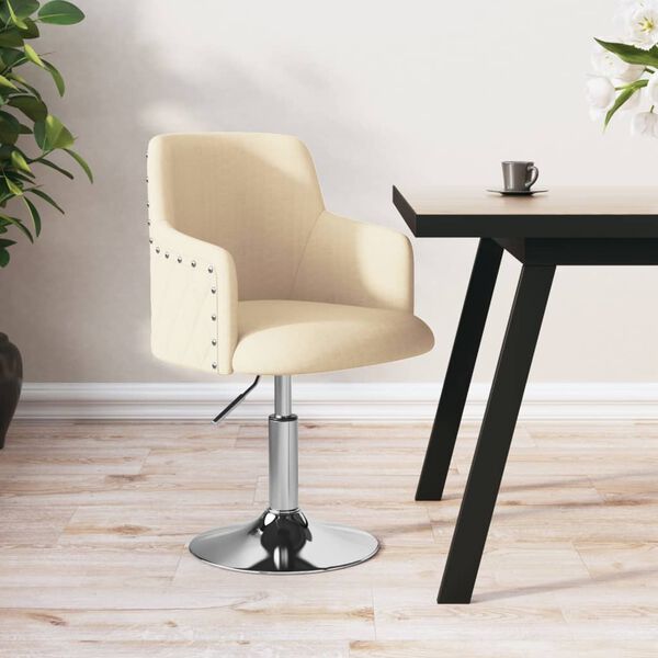 vidaXL Barhocker Creme Stoff