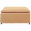 vidaXL Modulares Sofa Fu&szlig;hocker-Modul Beige 100x100x48 cm