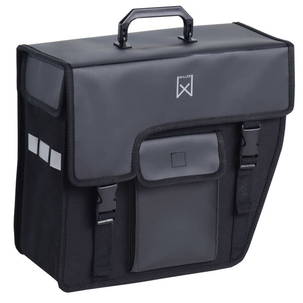 Willex Fahrradtasche 17 L Schwarz abgeschr&auml;gt rechts 10240