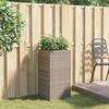 vidaXL Pflanzk&uuml;bel Grau 40x40x80 cm Poly Rattan