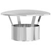 vidaXL Regenabdeckung Schornstein Silber 35 x 35 x 20 cm Edelstahl