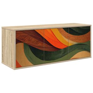 vidaXL Wandmontierter TV-Schrank BONN 102 x 33 x 40 cm Sonoma-Eiche