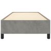vidaXL Bettgestell ohne Matratze Hellgrau 90x190 cm Samt