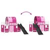vidaXL Kinder-Etagenbett Wei&szlig; und Rosa 75 x 190 cm Metall