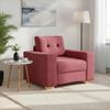 vidaXL Sofa-Sessel Weinrot 100x78x80 cm Stoff