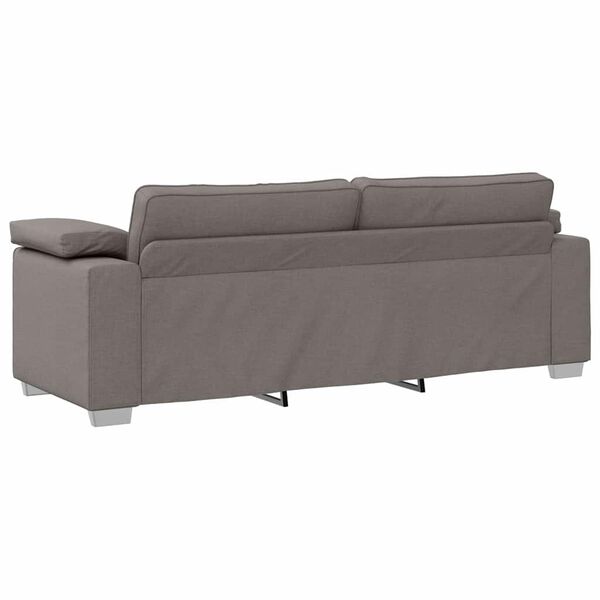 vidaXL Sofa Taupe 219 x 77 x 82 cm Stoff