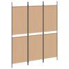 vidaXL 4-tlg. Paravent Schwarz 200x180 cm Stoff