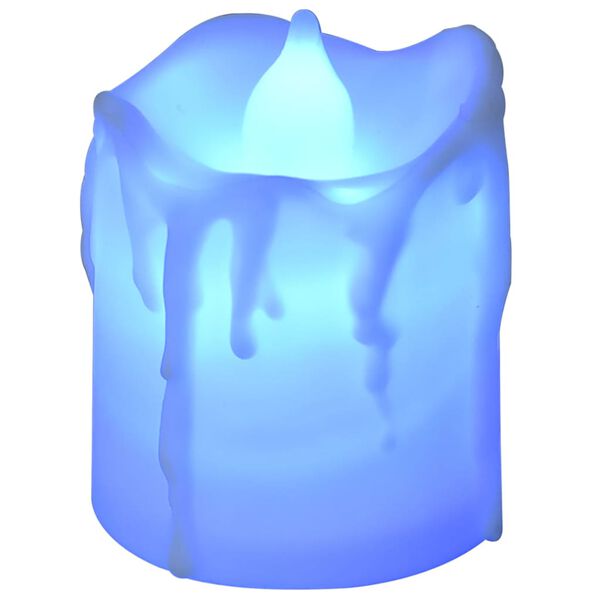 vidaXL LED-Teelichter 24 Stk. Flammenlos Elektrisch Bunt