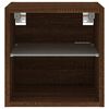 vidaXL TV-Wandschrank mit LED-Leuchten Braun Eichen-Optik 30x28,5x30cm