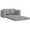 vidaXL Schlafsofa 60cm Hellgrau Stoff