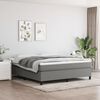 vidaXL Boxspringbettgestell Dunkelgrau 180x200 cm Stoff