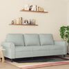 vidaXL 3-Sitzer-Sofa Hellgrau 180 cm Samt