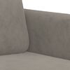 vidaXL 2-Sitzer-Sofa Hellgrau 120 cm Samt