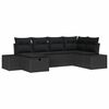 vidaXL Sofa Set 6 stk. Poly-Rattan