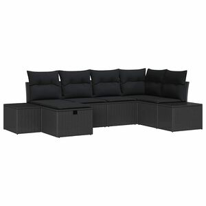 vidaXL Sofa Set 6 stk. Poly-Rattan