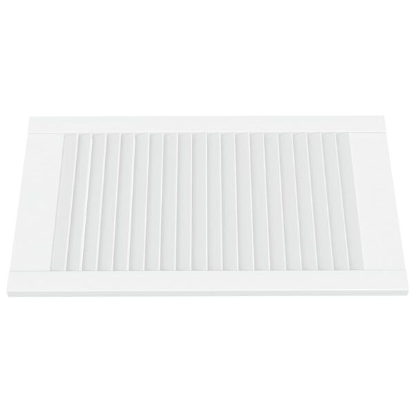 vidaXL Schranktüren Lamellen-Design 2 Stk. Weiß 69x39,4 cm Massivholz