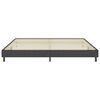 vidaXL Boxspring-Bettgestell Grau Stoff 200x200 cm