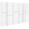 vidaXL H-f&ouml;rmiger Gabionen-Pflanzkorb Stahldraht 260x40x200 cm