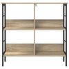 vidaXL B&uuml;cherregal Sonoma-Eiche 82 x 32 x 79 cm Holzwerkstoff