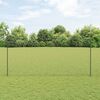 vidaXL Zaun mit Pfosten Grau 1,5 x 10 m Stahl und PVC