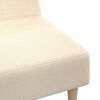 vidaXL Schlafsofa 2-Sitzer Creme Stoff