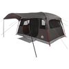 vidaXL Tunnelzelt Braun Grau 427 x 305 x 205 cm Polyester und Stahl