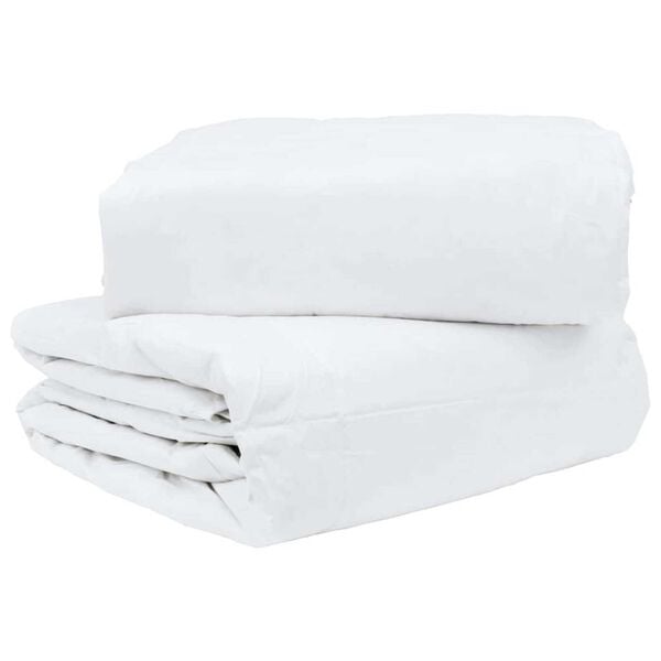 vidaXL 2-in-1 Bettdecke Wei&szlig; 240 x 200 cm Feder