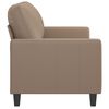vidaXL 2-Sitzer-Sofa Cappuccino-Braun 120 cm Kunstleder