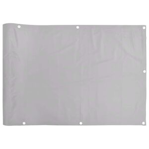 vidaXL Balkon-Sichtschutz Grau 400x120 cm PVC