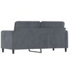 vidaXL 2-Sitzer-Sofa Dunkelgrau 140 cm Samt