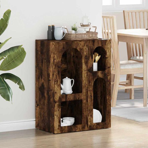 vidaXL Sideboard Ger&auml;ucherte Eiche 59 x 35 x 80,5 cm Holzwerkstoff