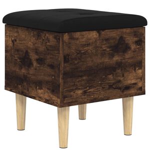 vidaXL Sitzbank mit Stauraum R&auml;uchereiche 42x42x46 cm Holzwerkstoff