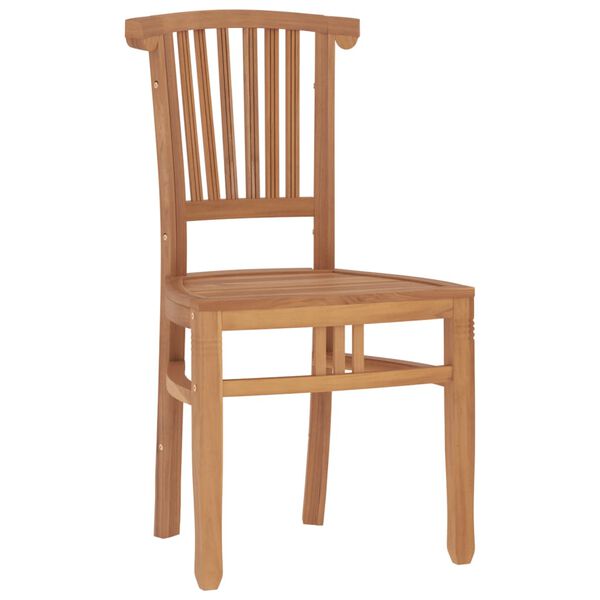 vidaXL 5-tlg. Garten-Essgruppe Massivholz Teak