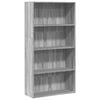vidaXL B&uuml;cherregal Grau Sonoma 80x30x152 cm Holzwerkstoff