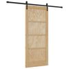 vidaXL Schiebet&uuml;r Natur 86 x 198,5 cm Massives Kiefernholz