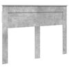 vidaXL Bettrahmen mit Kopfteil Beton Grau 140 x 200 cm Ingenieurs Holz