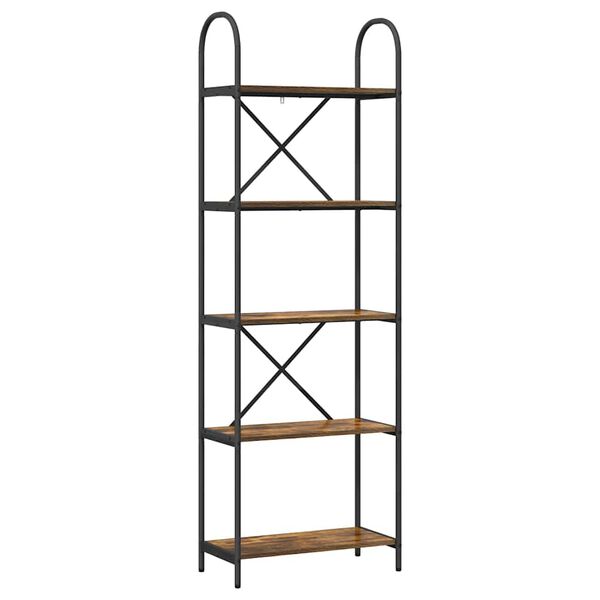 vidaXL B&uuml;cherregal Ger&auml;ucherte Eiche 60 x 30 x 183 cm Holzwerkstoff