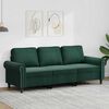 vidaXL 3-Sitzer-Sofa Dunkelgr&uuml;n 180 cm Samt